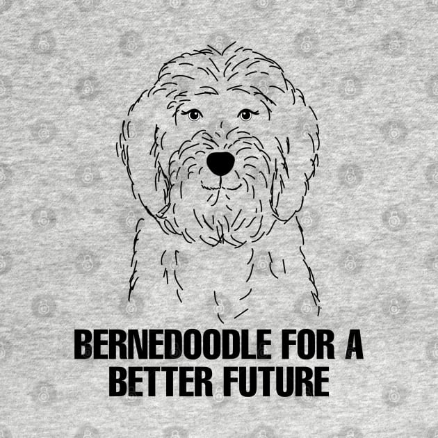 Funny Bernedoodle by Sizukikunaiki